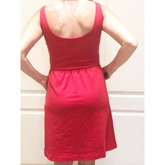 Cynthia Rowley Short Sleeve Pullover Red Fit & Flare Mini Dress (M) - Picture 7 of 7